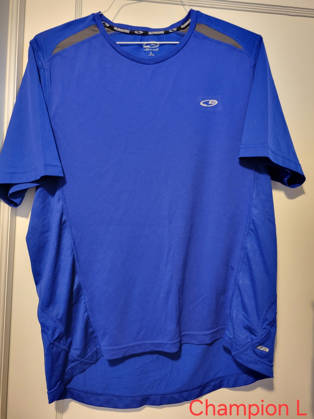 Champion Men’s Blue Short-Sleeve Athletic Tee